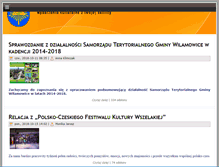 Tablet Screenshot of mgok.wilamowice.pl